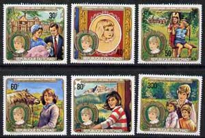 Chad 1982 Princess Dis 21st Birthday perf set of 6 unmounted mint, SG 603-08*, stamps on royalty    diana