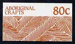 Booklet - Australia 1987 Aboriginal Crafts 80c booklet complete (SG SB57)