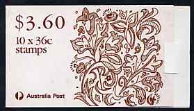 Australia 1989 Christmas $3.60 booklet complete (SG SB68), stamps on , stamps on  stamps on christmas