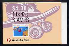 Australia 1990 Skateboarding $4.30 booklet complete, SG SB70, stamps on skateboards