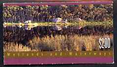 Australia 1992 Wetlands & Waterways $2 booklet complete and very fine, SG SB76, stamps on , stamps on  stamps on rivers         canals