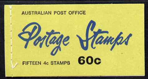 Australia 1966 QEII 60c booklet complete & pristine, SG SB39, stamps on , stamps on  stamps on royalty