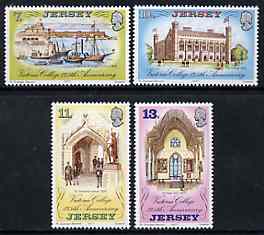 Jersey 1977 Anniversary of Victoria College set of 4 unmounted mint, SG 179-82, stamps on education
