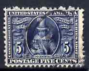 United States 1907 Jamestown 5c blue (Princess Pocahontas) fine used, SG 337, stamps on , stamps on  stamps on indians   americana