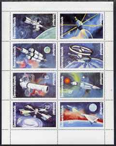 Bernera 1978 Spacecraft complete perf  set of 8 values (1p to 30p) unmounted mint, stamps on , stamps on  stamps on space