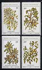 Bophuthatswana 1980 Edible Wild Fruits set of 4 unmounted mint, SG 56-59, stamps on , stamps on  stamps on fruits, stamps on  stamps on food