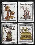 Bophuthatswana 1982 History of the Telephones #2 set of 4 unmounted mint, SG 92-95, stamps on telephones, stamps on communications