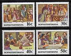 Bophuthatswana 1988 Easter set of 4 unmounted mint, SG 199-202*, stamps on easter  