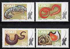 Ciskei 1984 Fish Bait set of 4 unmounted mint, SG 56-59*, stamps on , stamps on  stamps on fishing