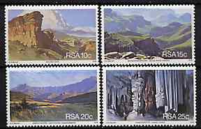 South Africa 1978 Tourism set of 4 unmounted mint, SG 451-54*, stamps on tourism, stamps on caves, stamps on rocks, stamps on geology