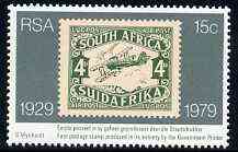 South Africa 1979 50th Stamp Anniversary (showing 1929 DH Moth stamp) unmounted mint, SG 456*, stamps on , stamps on  stamps on aviation, stamps on  stamps on stamp on stamp, stamps on  stamps on stamp centenary, stamps on  stamps on stamponstamp