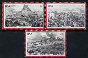 South Africa 1979 Centenary of Zulu War set of 3 unmounted mint, SG 459-61, stamps on , stamps on  stamps on militaria, stamps on  stamps on battles