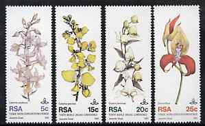 South Africa 1981 Tenth World Orchid Conference set of 4 unmounted mint, SG 498-501, stamps on flowers, stamps on orchids