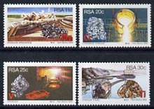 South Africa 1984 Minerals set of 4 unmounted mint, SG 558-61*, stamps on , stamps on  stamps on minerals