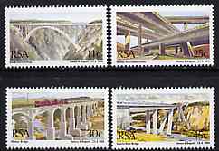 South Africa 1984 South African Bridges set of 4 unmounted mint, SG 562-65*, stamps on , stamps on  stamps on bridges, stamps on  stamps on civil engineering