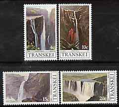 Transkei 1979 Waterfalls set of 4 unmounted mint, SG 58-61*, stamps on , stamps on  stamps on waterfalls
