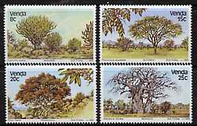 Venda 1982 Indigenous Trees #1 set of 4 unmounted mint, SG 63-66, stamps on , stamps on  stamps on trees