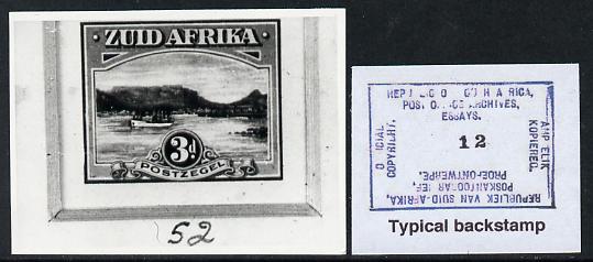 South Africa 1924 Pictorial issue B&W photograph of original 3d essay inscribed in Afrikaans, approximately twice stamp-size. Official photograph from the original artwor..., stamps on ships, stamps on  kg5 , stamps on 