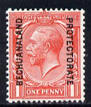 Bechuanaland 1913 opt on Great Britain KG5 1d scarlet unmounted mint, SG 74, stamps on , stamps on  stamps on , stamps on  stamps on  kg5 , stamps on  stamps on 