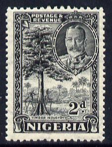 Nigeria 1936 KG5 Pictorial 2d black mounted mint, SG 37, stamps on , stamps on  kg5 , stamps on cocoa, stamps on drinks