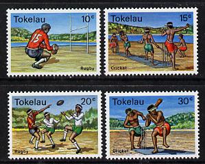 Tokelau 1979 Local Sports perf set of 4 unmounted mint, SG 69-72, stamps on , stamps on  stamps on sport, stamps on  stamps on cricket, stamps on  stamps on rugby