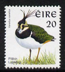 Ireland 1997-2000 Birds - Lapwing 20p unmounted mint SG 1036, stamps on , stamps on  stamps on birds, stamps on  stamps on lapwings