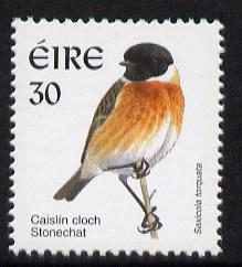 Ireland 1997-2000 Birds - Stonechat 30p unmounted mint SG 1040, stamps on birds, stamps on stonechat