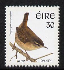 Ireland 1997-2000 Birds - Wren 30p unmounted mint SG 1050, stamps on birds, stamps on wren