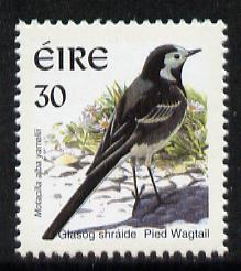 Ireland 1997-2000 Birds - Pied Wagtail 30p unmounted mint SG 1051, stamps on , stamps on  stamps on birds, stamps on  stamps on wagtail