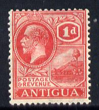 Antigua 1921-29 KG5 Script CA 1d bright scarlet mounted mint SG 65, stamps on , stamps on  kg5 , stamps on 