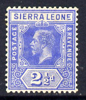 Sierra Leone 1912-21 KG5 MCA 2.5d ultramarine mounted mint SG 116a, stamps on , stamps on  stamps on , stamps on  stamps on  kg5 , stamps on  stamps on 