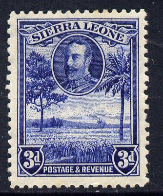 Sierra Leone 1932 KG5 Pictorial 3d blue mounted mint SG 159, stamps on , stamps on  kg5 , stamps on rice.