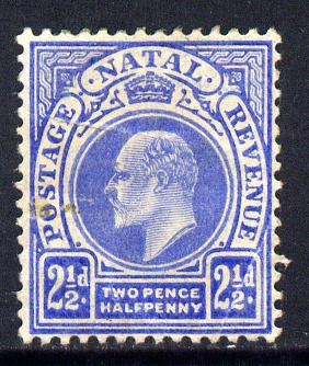 Natal 1902-03 KE7 Crown CA Postage-Revenue 2.5d bright blue mounted mint SG 131, stamps on , stamps on  stamps on , stamps on  stamps on  ke7 , stamps on  stamps on 