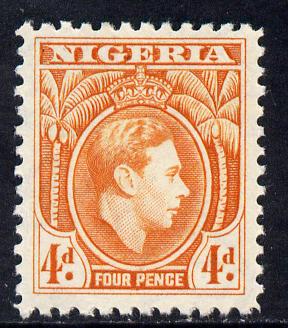 Nigeria 1938-51 KG6 4d orange unmounted mint key value SG54  , stamps on , stamps on  stamps on , stamps on  stamps on  kg6 , stamps on  stamps on 