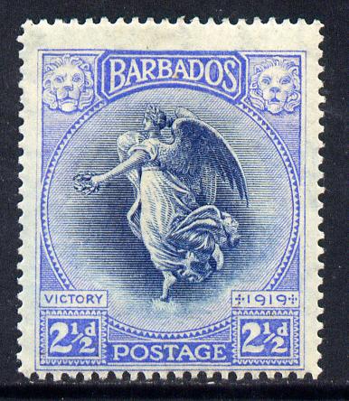 Barbados 1920-21 Victory MCA 2.5d indigo & ultramarine mounted mint SG 205