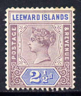 Leeward Islands 1890 QV Crown CA 2.5d dull mauve & blue mounted mint SG 3, stamps on , stamps on  stamps on , stamps on  stamps on  qv , stamps on  stamps on 