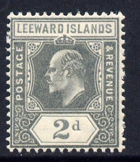 Leeward Islands 1907-11 KE7 MCA 2d grey mounted mint SG 39, stamps on , stamps on  ke7 , stamps on 