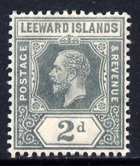 Leeward Islands 1912-22 KG5 MCA 2d slate-grey Die I mounted mint SG 49, stamps on , stamps on  kg5 , stamps on 