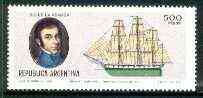 Argentine Republic 1980 Navy Day unmounted mint, SG 1675*, stamps on , stamps on  stamps on ships