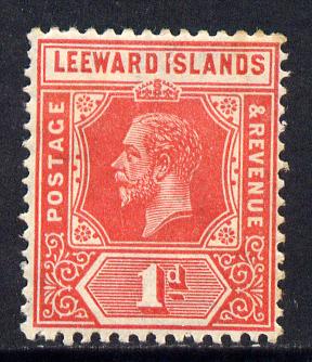 Leeward Islands 1921-32 KG5 Script CA 1d bright scarlet Die I mounted mint SG 83, stamps on , stamps on  stamps on , stamps on  stamps on  kg5 , stamps on  stamps on 