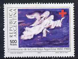 Argentine Republic 1980 Centenary of Argentine Red Cross unmounted mint, SG 1671*, stamps on red cross    medical