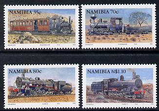 Namibia 1994 Steam Railways perf set of 4 unmounted mint SG 653-6, stamps on , stamps on  stamps on railways