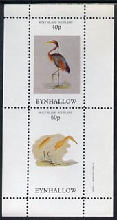 Eynhallow 1982 Herons perf  set of 2 values (40p & 60p) unmounted mint, stamps on , stamps on  stamps on birds    heron