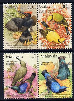 Malaysia & Singapore 2002 Joint Issue - Birds perf set of 4 unmounted mint SG 1080-83