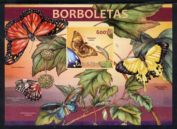 Guinea - Bissau 2013 Butterflies #02 imperf m/sheet unmounted mint. Note this item is privately produced and is offered purely on its thematic appeal, stamps on , stamps on  stamps on butterflies