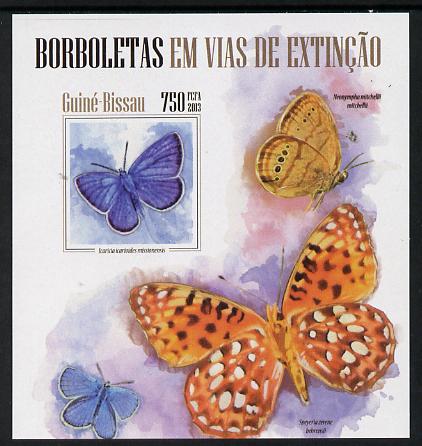 Guinea - Bissau 2013 Butterflies #08 imperf m/sheet unmounted mint. Note this item is privately produced and is offered purely on its thematic appeal, stamps on butterflies