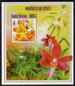 Guinea - Bissau 2013 Orchids of Africa #3 imperf m/sheet unmounted mint. Note this item is privately produced and is offered purely on its thematic appeal, stamps on flowers, stamps on orchids