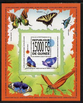 Guinea - Conakry 2013 Butterflies #4 imperf souvenir sheet unmounted mint. Note this item is privately produced and is offered purely on its thematic appeal, stamps on butterflies, stamps on 
