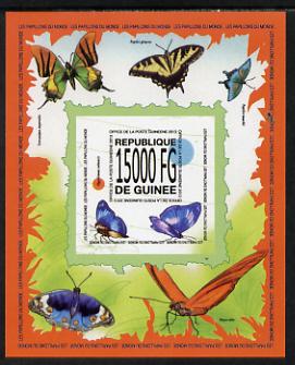 Guinea - Conakry 2013 Butterflies #4 imperf souvenir sheet unmounted mint. Note this item is privately produced and is offered purely on its thematic appeal, stamps on , stamps on  stamps on butterflies, stamps on  stamps on 