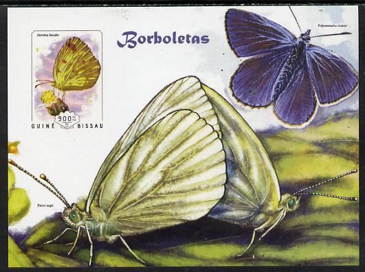 Guinea - Bissau 2014 Butterflies #08 imperf s/sheet unmounted mint. Note this item is privately produced and is offered purely on its thematic appeal, stamps on butterflies, stamps on 